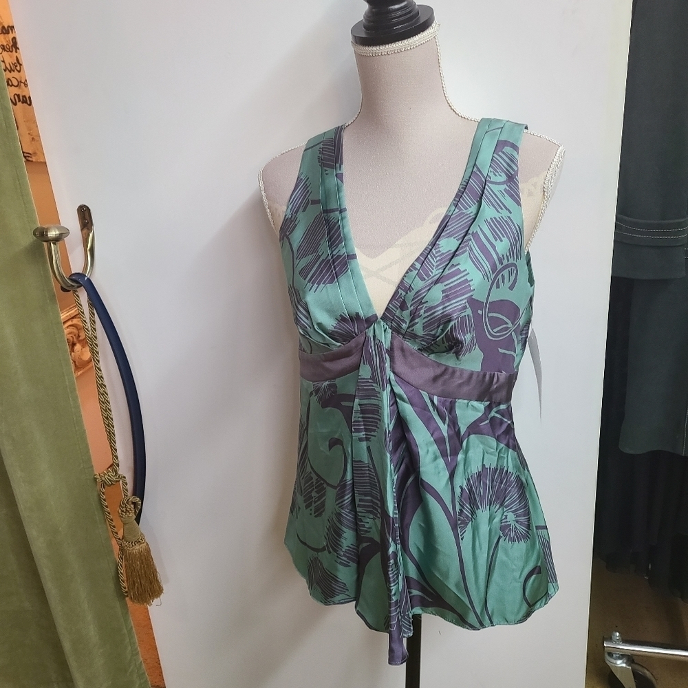 NWT Chaiken 100% Silk Malaga Top